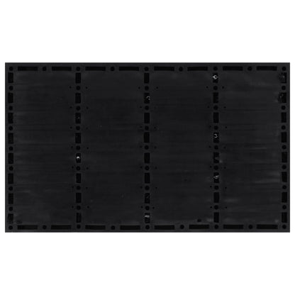 Tapete de porta retangular 45x75 cm borracha e fibra de coco