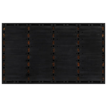 Tapete de porta retangular 45x75 cm borracha e fibra de coco