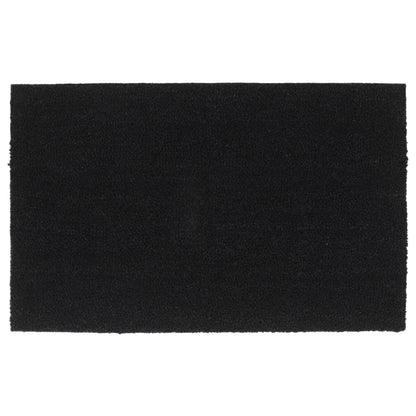 Tapete de porta 50x80 cm fibra de coco tufada preto