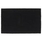 Tapete de porta 50x80 cm fibra de coco tufada preto