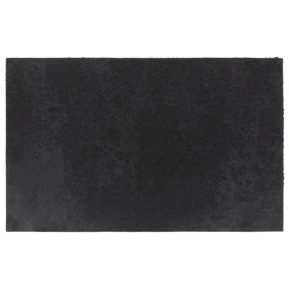 Tapete de porta 50x80 cm fibra de coco tufada preto