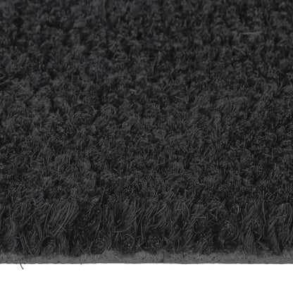 Tapete de porta 50x80 cm fibra de coco tufada preto