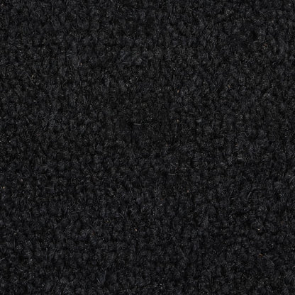 Tapete de porta 50x80 cm fibra de coco tufada preto