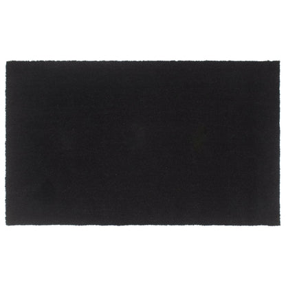 Tapete de porta 90x150 cm fibra de coco tufada preto