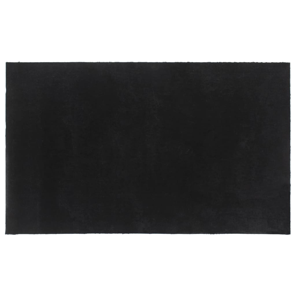 Tapete de porta 90x150 cm fibra de coco tufada preto