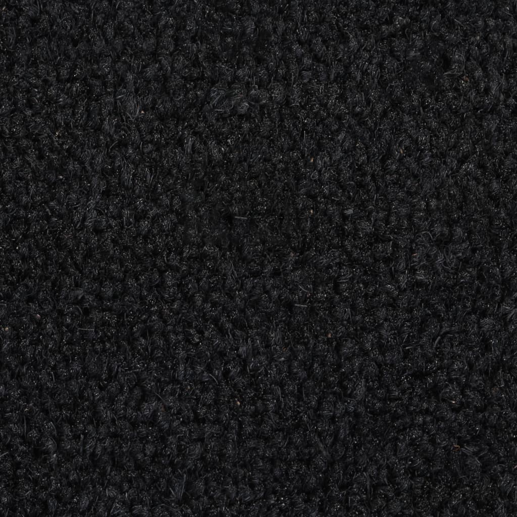 Tapete de porta 90x150 cm fibra de coco tufada preto