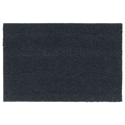 Tapetes porta 5 pcs 40x60 cm fibra coco tufada cinzento escuro