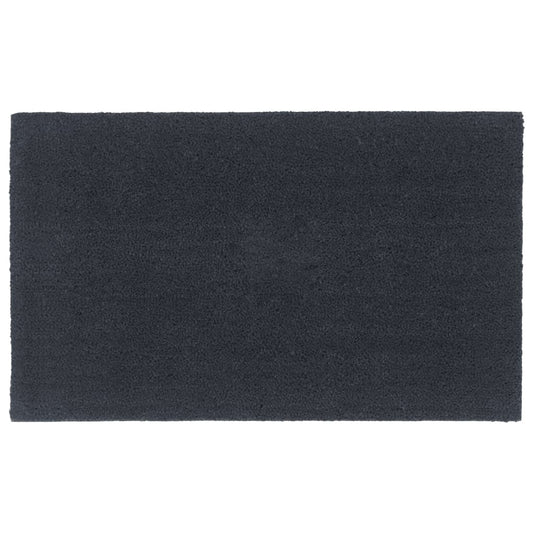 Tapete de porta 90x150 cm fibra de coco tufada cinzento escuro