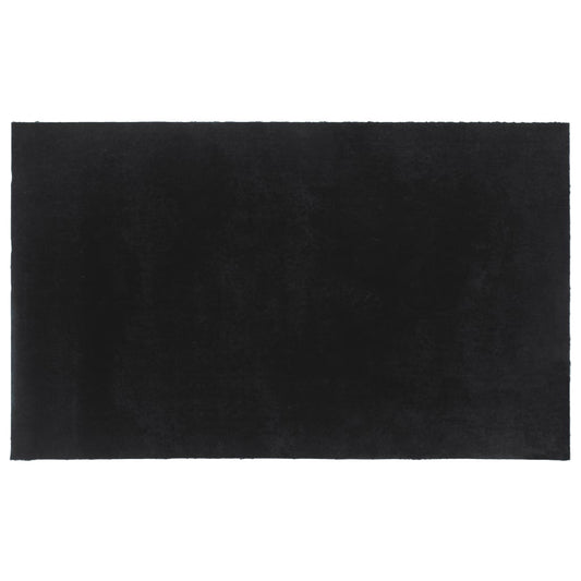 Tapete de porta 90x150 cm fibra de coco tufada cinzento escuro