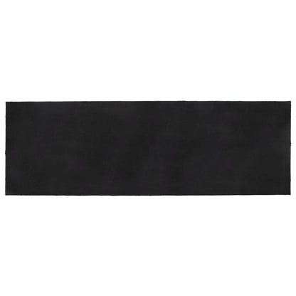 Tapete de porta 100x300 cm fibra de coco tufada cinzento escuro