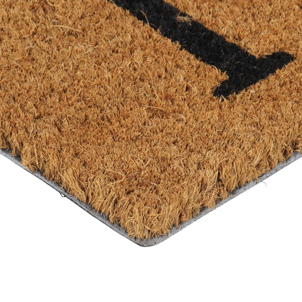 Tapete de porta 40x60 cm fibra de coco tufada natural