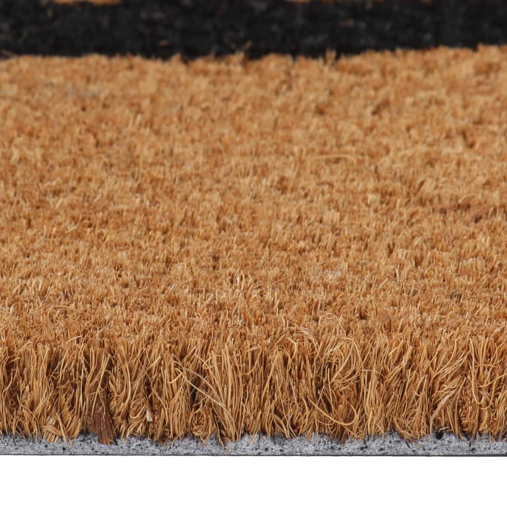 Tapete de porta 45x75 cm fibra de coco tufada natural