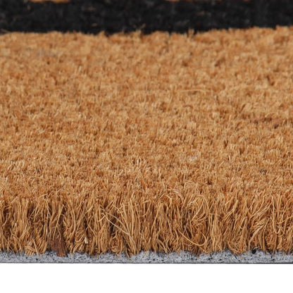 Tapete de porta 45x75 cm fibra de coco tufada natural