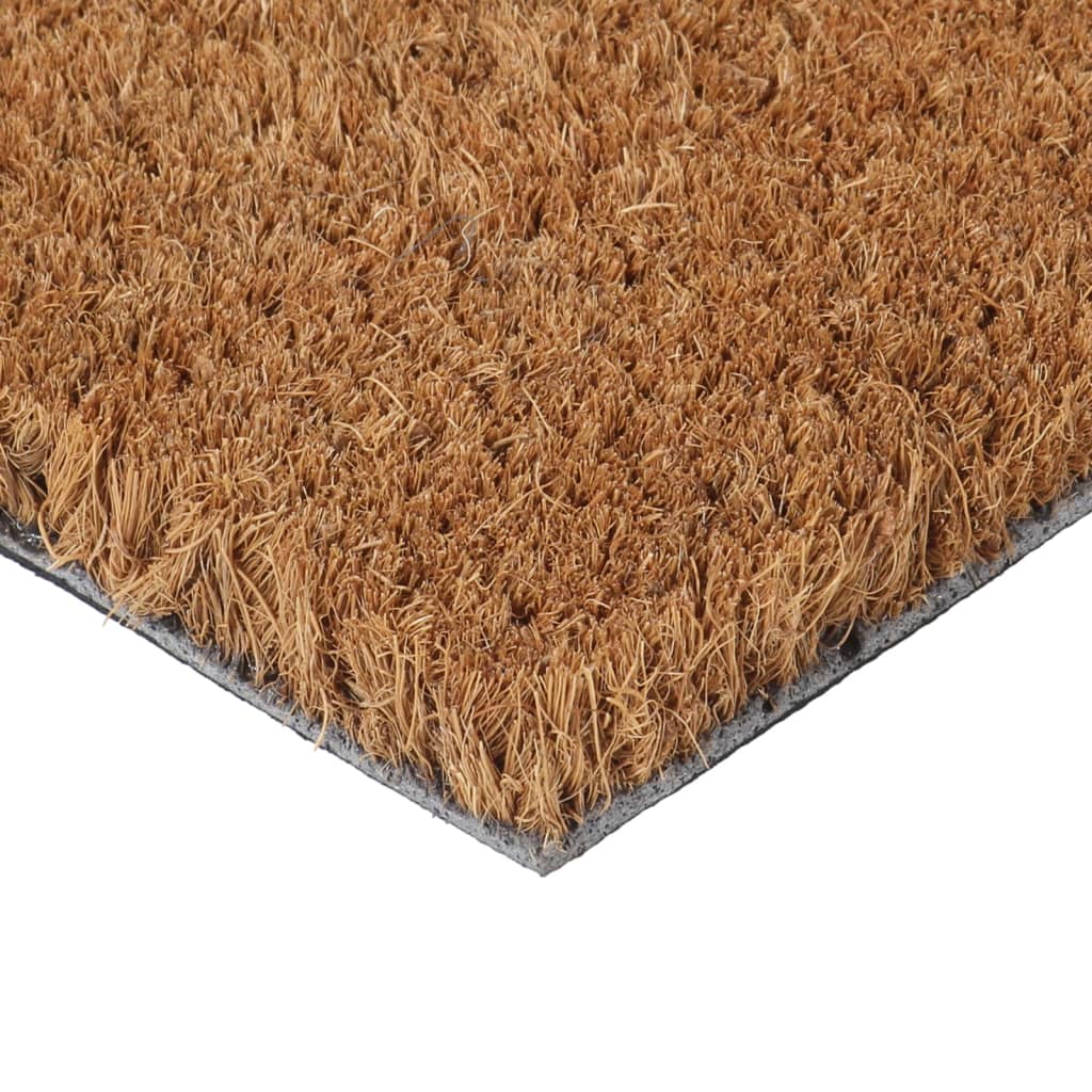 Tapete de porta 45x75 cm fibra de coco tufada natural