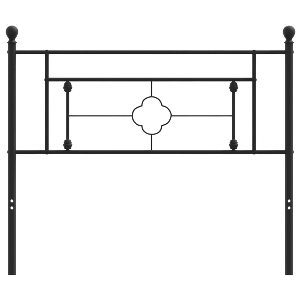 Cabeceira de cama 107 cm metal preto