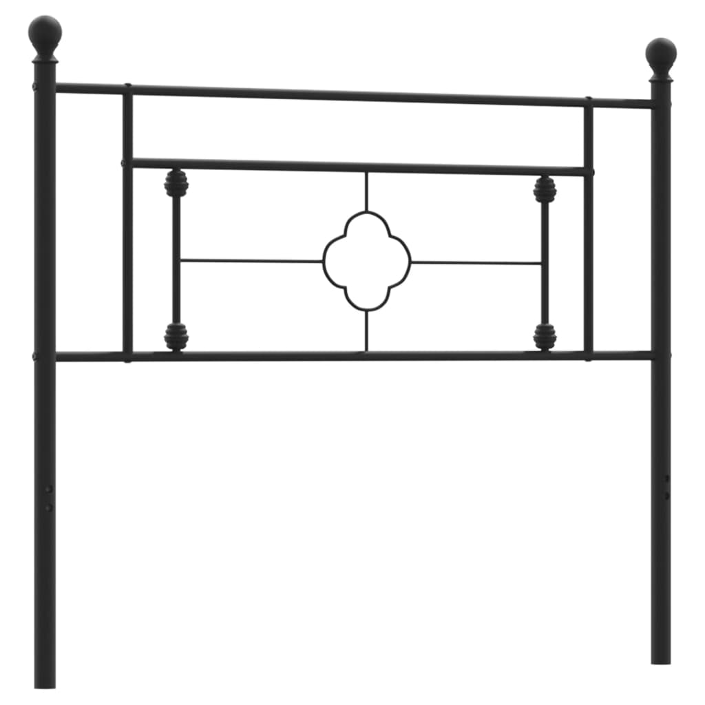 Cabeceira de cama 107 cm metal preto