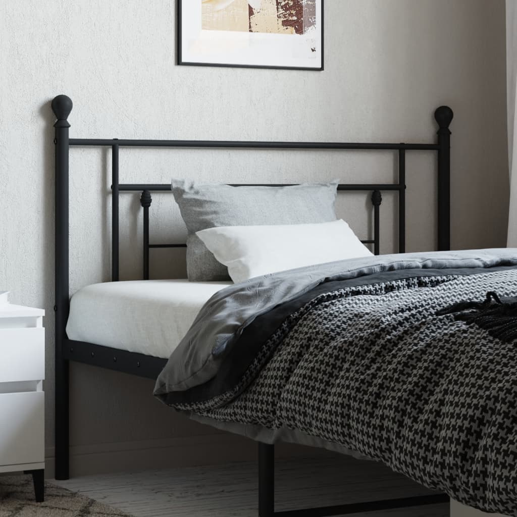 Cabeceira de cama 107 cm metal preto