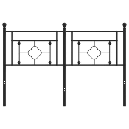 Cabeceira de cama 140 cm metal preto