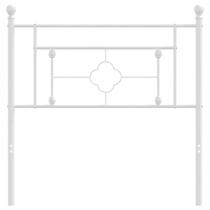 Cabeceira de cama 100 cm metal branco