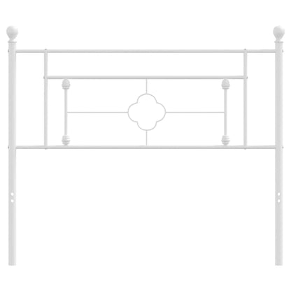 Cabeceira de cama 107 cm metal branco