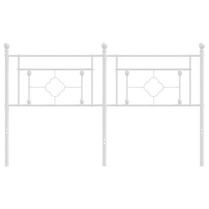 Cabeceira de cama 150 cm metal branco