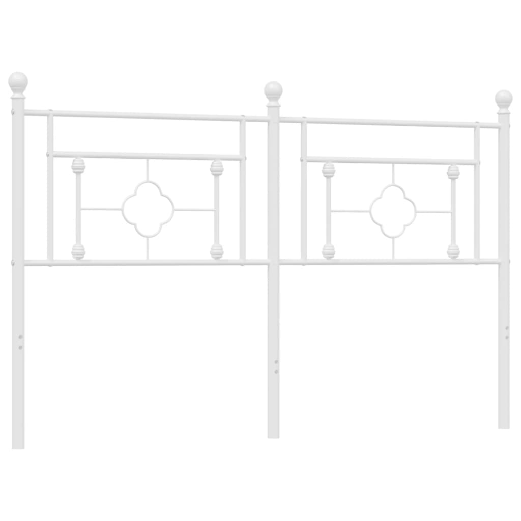 Cabeceira de cama 150 cm metal branco