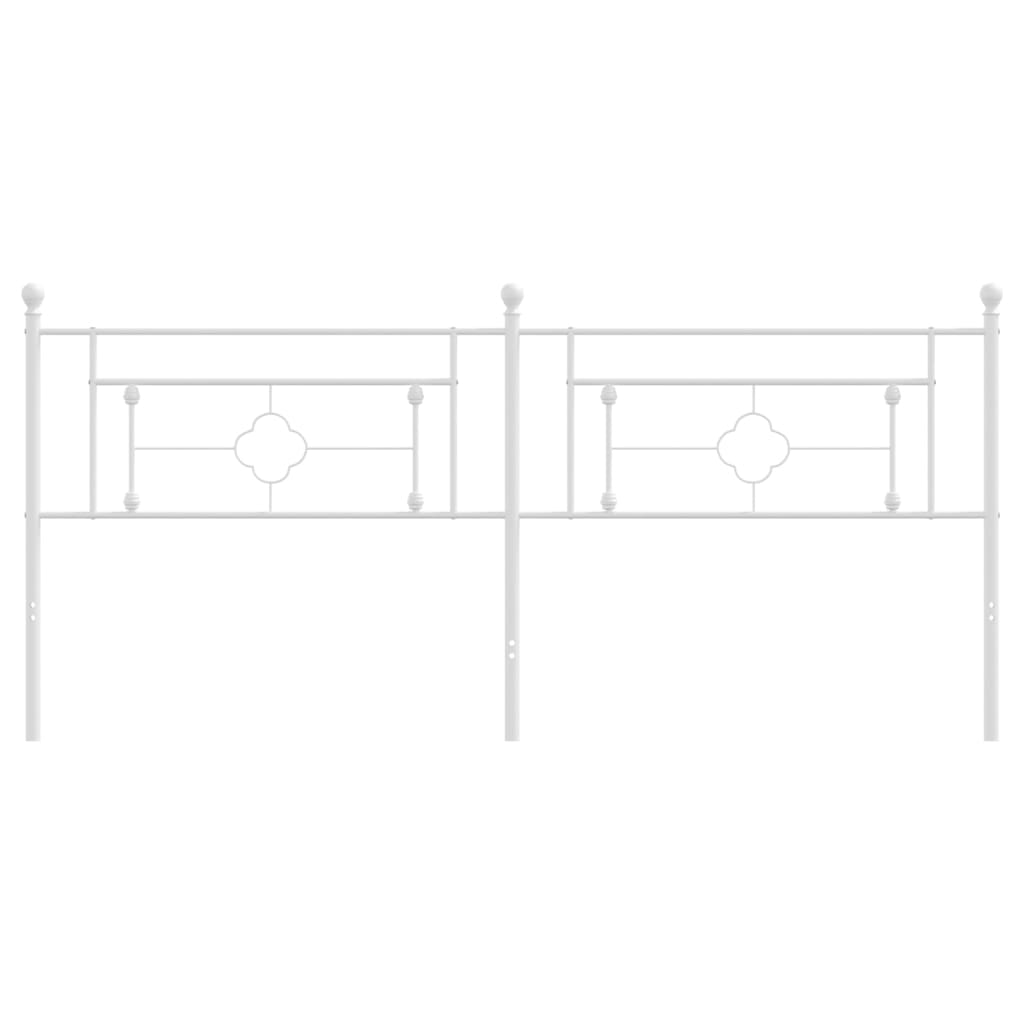 Cabeceira de cama 193 cm metal branco