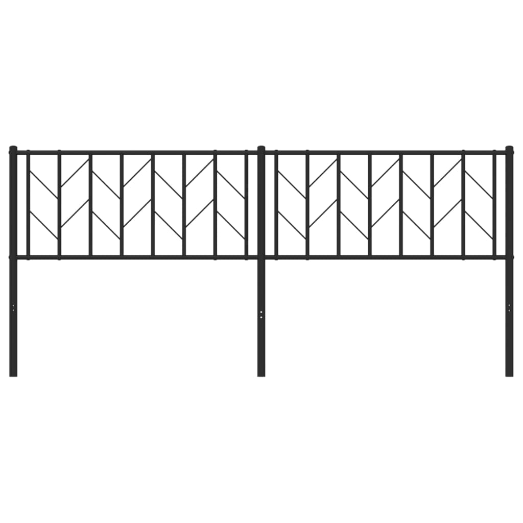 Cabeceira de cama 193 cm metal preto