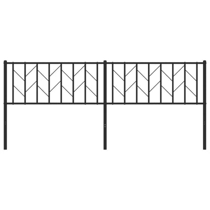 Cabeceira de cama 200 cm metal preto