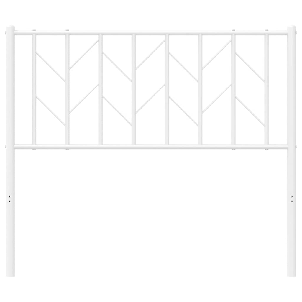 Cabeceira de cama 100 cm metal branco