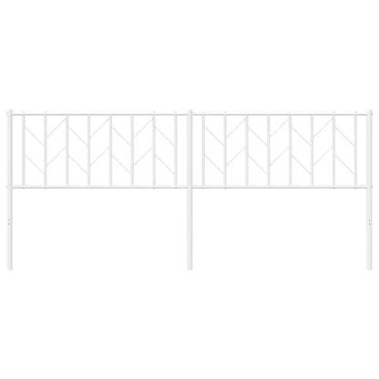 Cabeceira de cama 200 cm metal branco