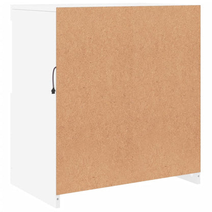 Aparador com luzes LED 60,5x37x67 cm branco