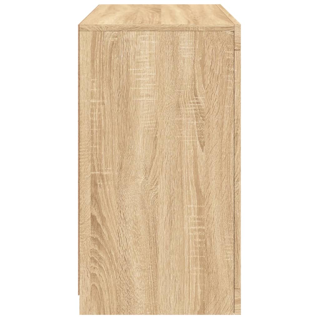 Aparador com luzes LED 60,5x37x67 cm carvalho sonoma