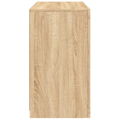 Aparador com luzes LED 60,5x37x67 cm carvalho sonoma