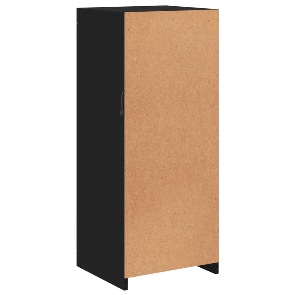 Aparador com luzes LED 41x37x100 cm preto