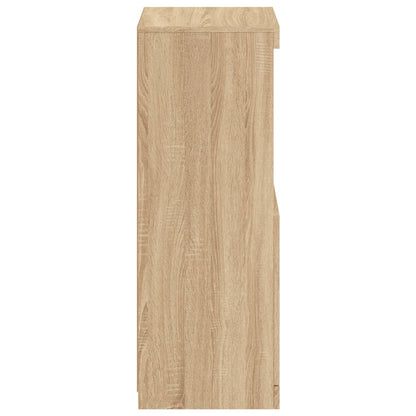 Aparador com luzes LED 41x37x100 cm carvalho sonoma