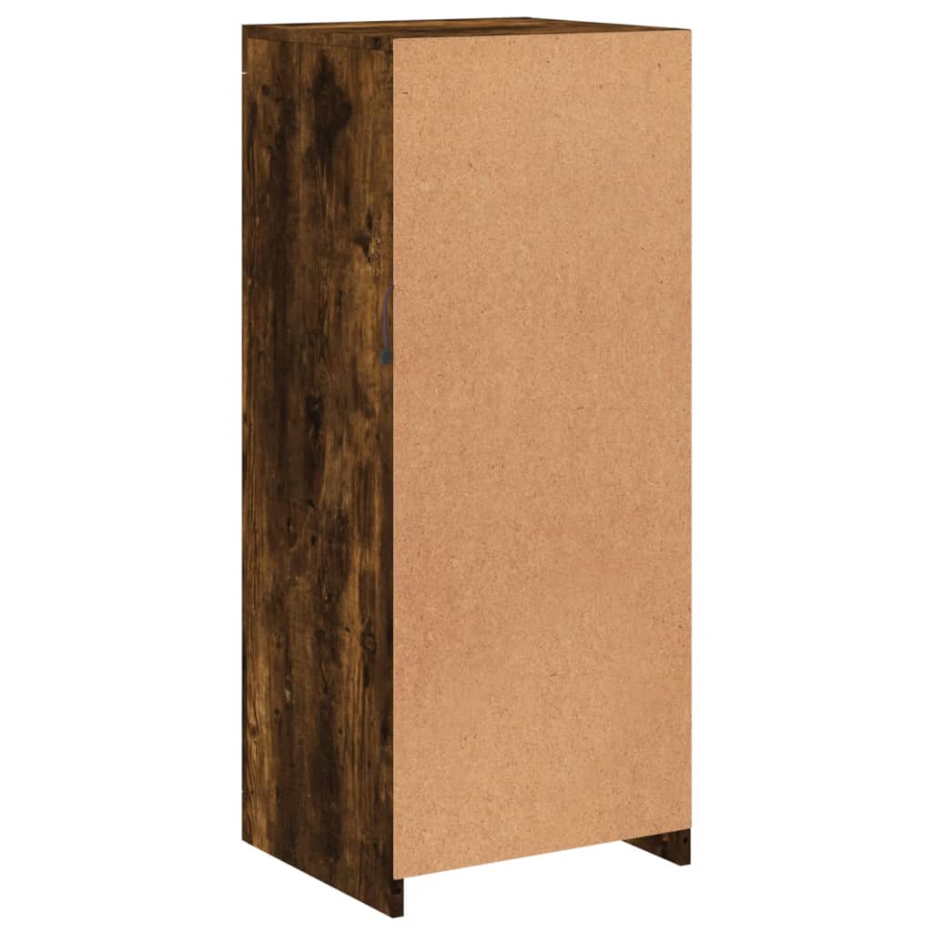 Aparador com luzes LED 41x37x100 cm carvalho fumado