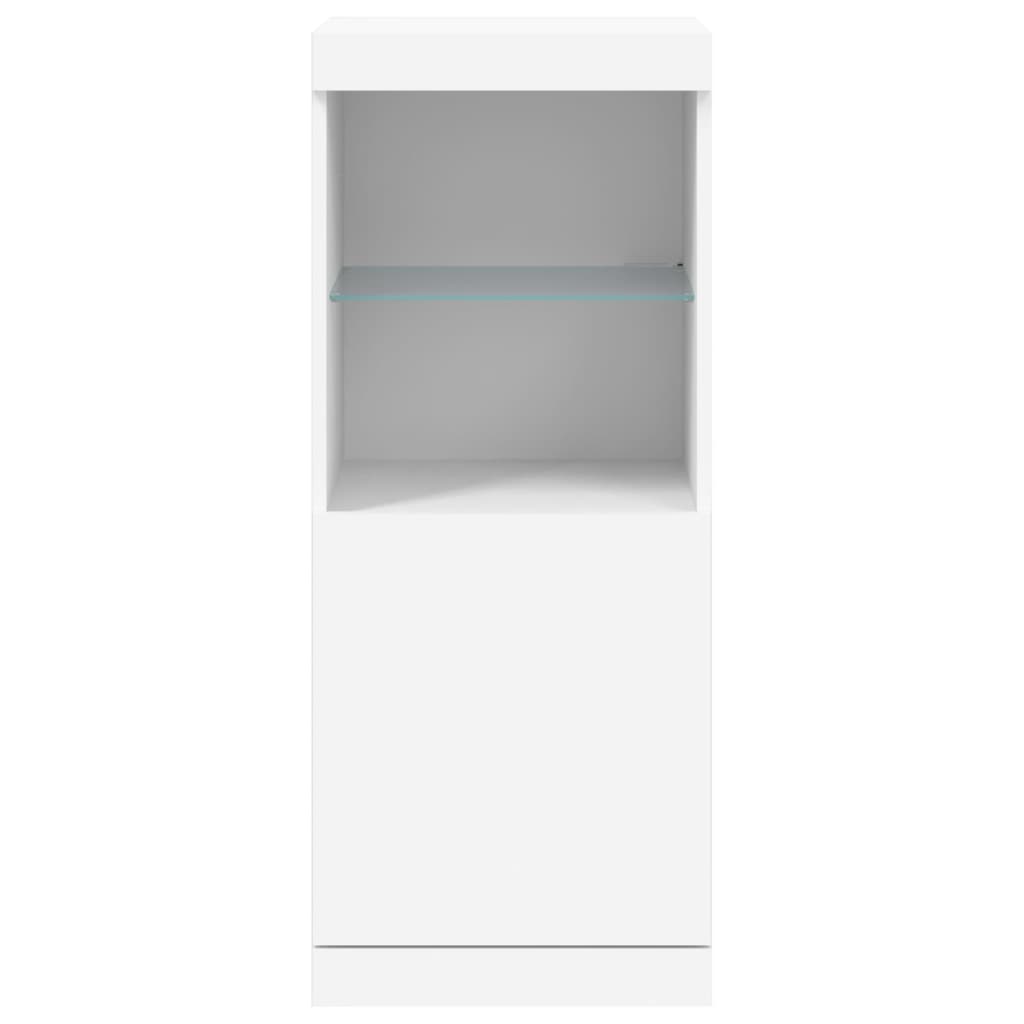 Aparador com luzes LED 41x37x100 cm branco