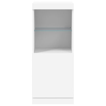 Aparador com luzes LED 41x37x100 cm branco