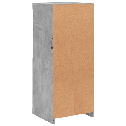 Aparador com luzes LED 41x37x100 cm cinzento cimento