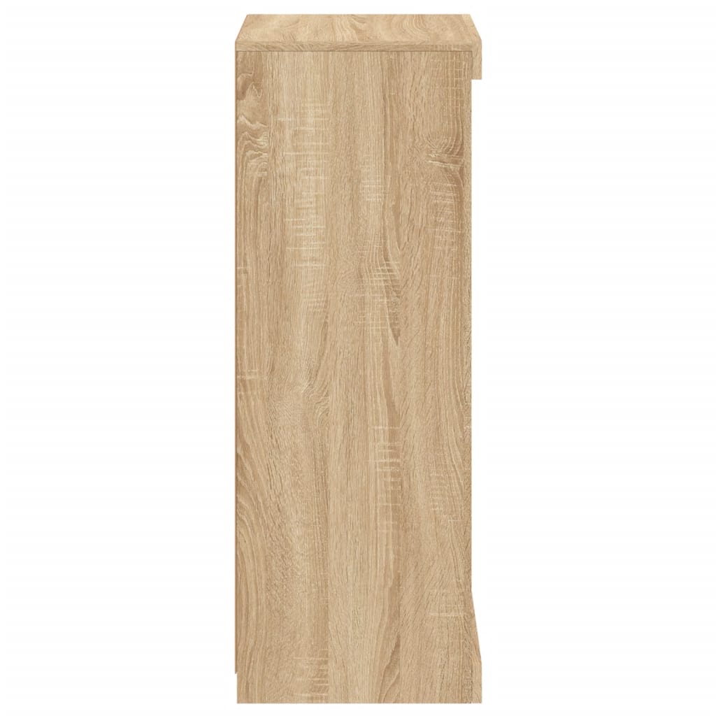 Aparador com luzes LED 41x37x100 cm carvalho sonoma