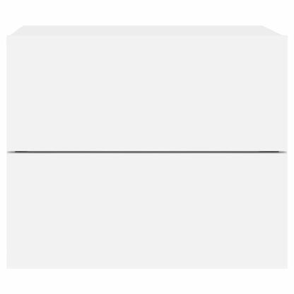 Mesa de cabeceira de parede com luzes LED branco