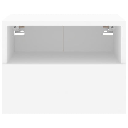 Móveis de parede p/ TV derivados madeira branco, 2pcs