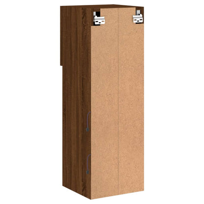 Móvel de TV com luzes LED carvalho castanho