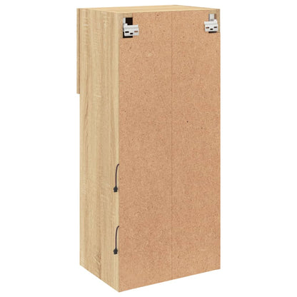Móveis de TV com luzes LED 2 pcs 40,5x30x90 cm carvalho sonoma