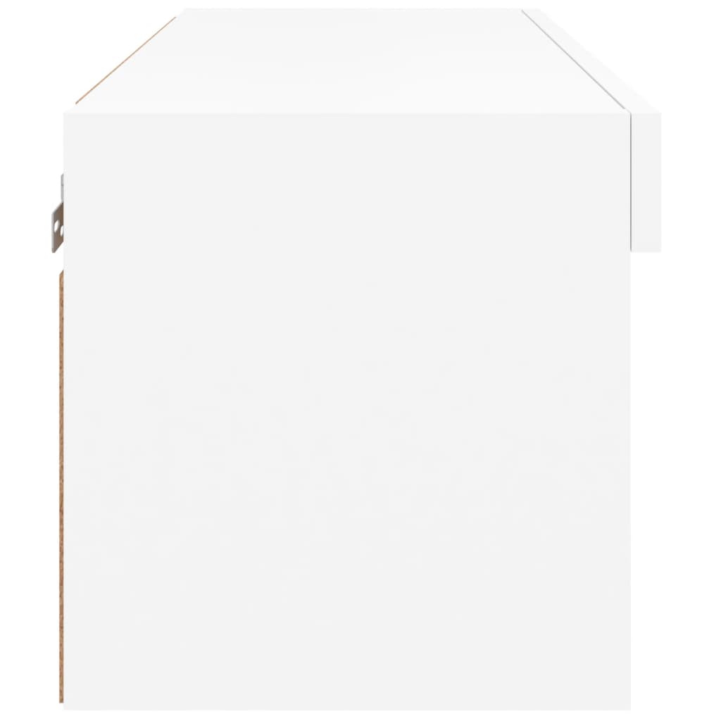 Móvel de TV com luzes LED branco