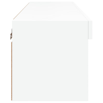 Móvel de TV com luzes LED branco