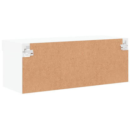 Móvel de TV com luzes LED branco