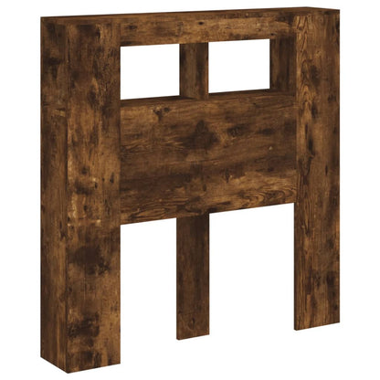 Cabeceira c/ LEDs 100x18,5x103,5 cm carvalho fumado