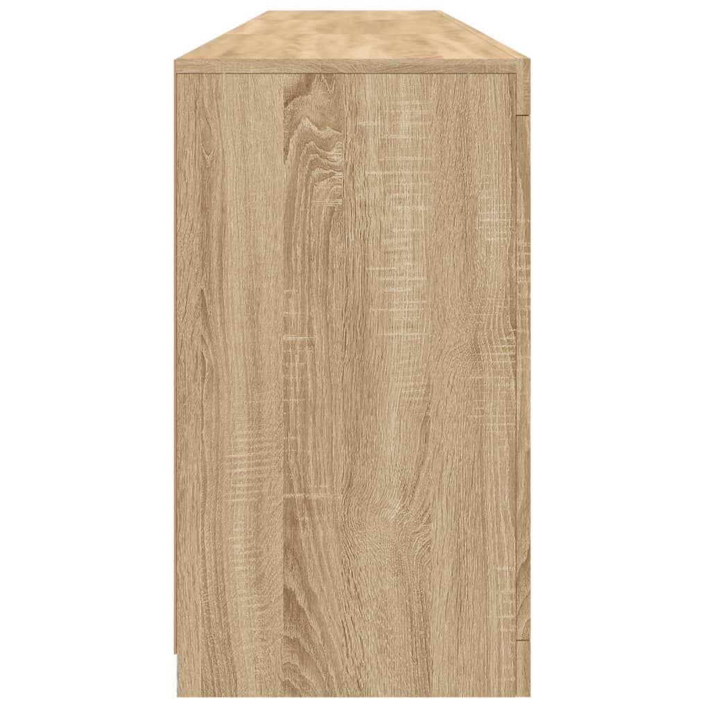 Aparador com luzes LED 181,5x37x67 cm carvalho sonoma